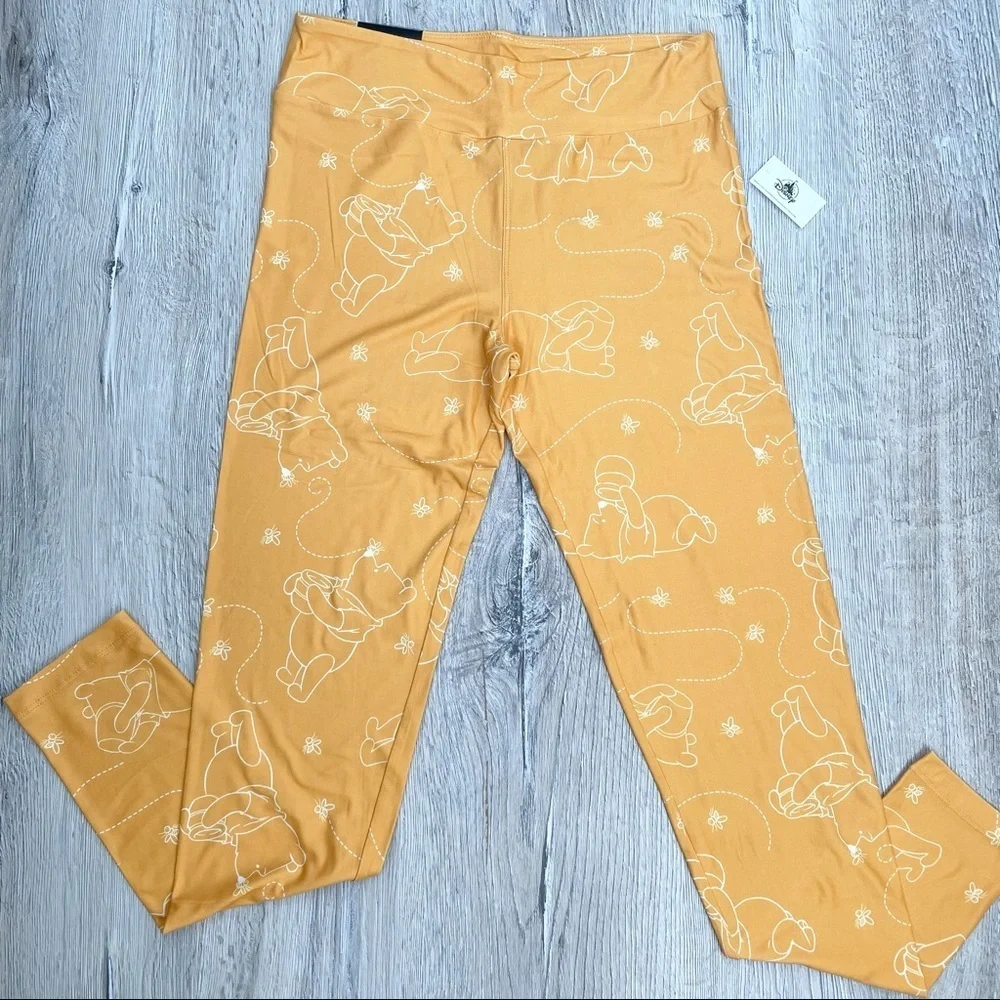 Disney Winnie The Pooh Yellow Leggings